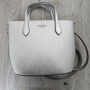 Kate Spade Sparkly Silver Tote Bag, only used once